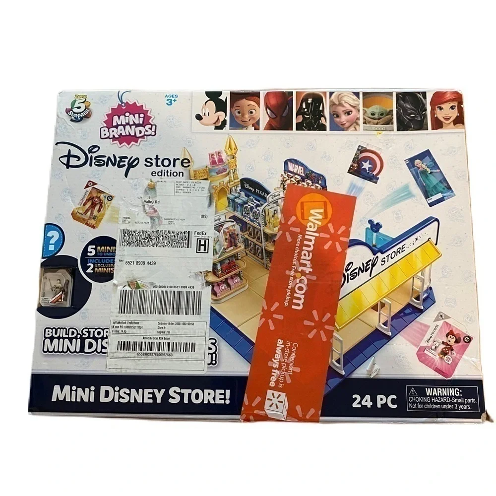 Mini Brands Disney Store NEW 24 Piece Play Set Kids Toy